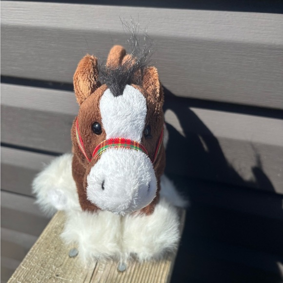 Ganz Whimsy Clutch Clydesdale Horse Brown Purse Plush Stuffed Animal - Picture 6 of 6